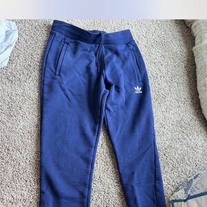 Adidas Blue Sweatpants Tapered Fit Joggers